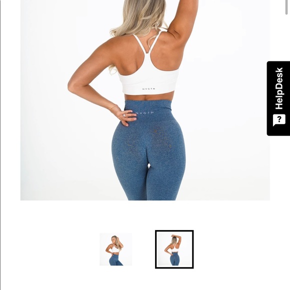 NVGTN NWT white oasis sports bra. Size XS - Picture 2 of 3